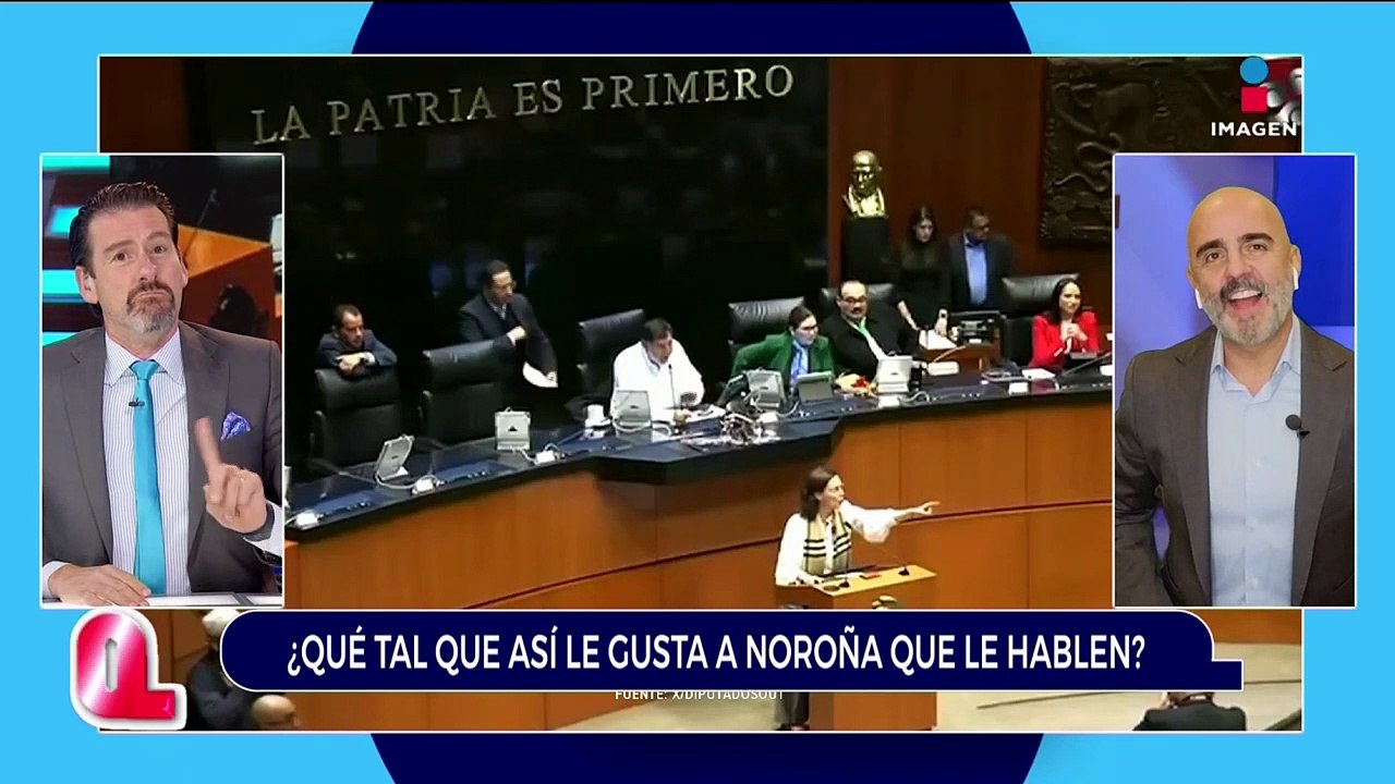 Fernández Noroña y Lilly Téllez pelean en el Senado