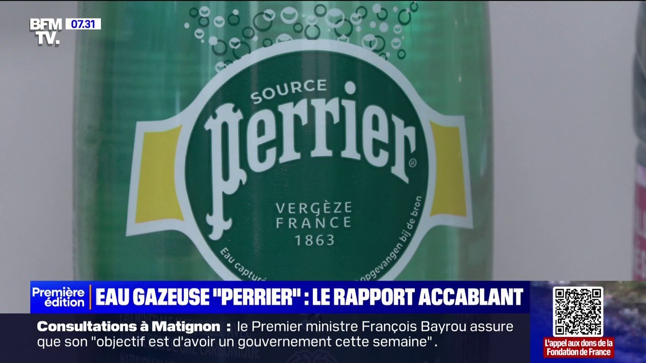 Eau gazeuse "Perrier": un rapport pointe la contamination des ressources en eau