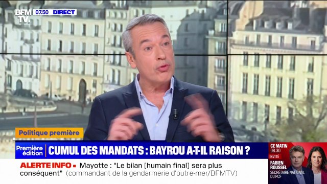 ÉDITO - Cumul des mandats: François Bayrou ferait mieux de s'occuper au cumul des dossiers sur son bureau