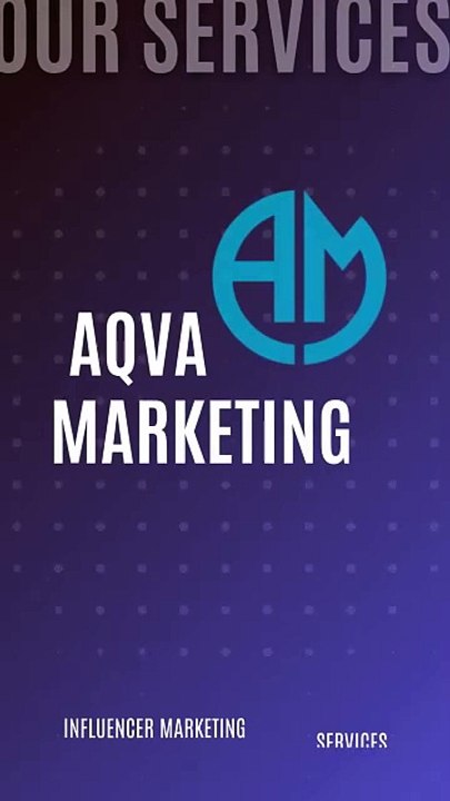 AQVA MARKETING: Creative Influencer Marketing team