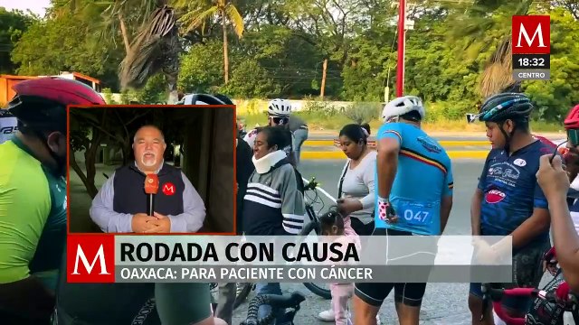 Ciclistas realizan rodada para ayudar a atleta que lucha contra el cáncer de mama en Oaxaca