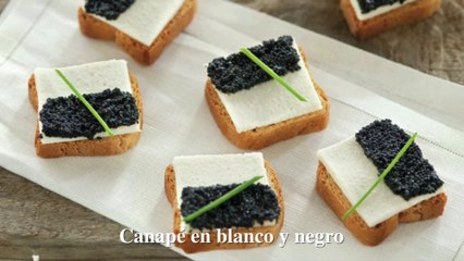 Canapés en blanco y negro