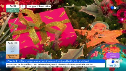 17/12/2024 - ICI Matin France Bleu Limousin en vidéo