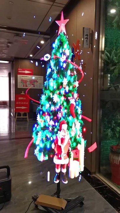 Magical 3D Holographic Christmas Tree: A Futuristic Holiday Decor!