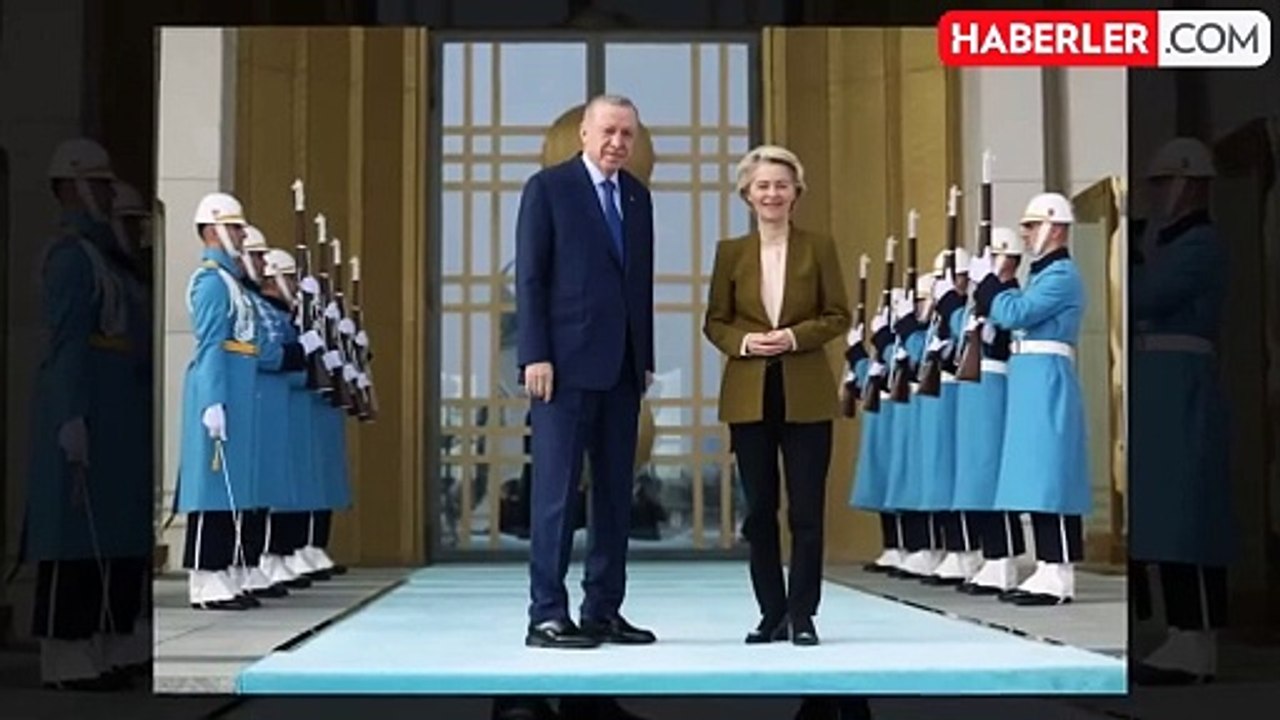 Cumhurbaşkanı Erdoğan, AB Komisyonu Başkanı Ursula von der Leyen ile Beştepe'de bir araya geldi