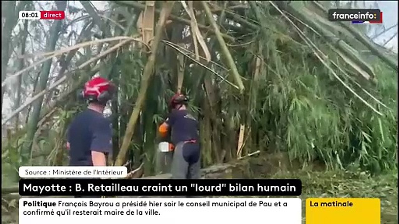 Cyclone à Mayotte: Un couvre-feu sera mis en place à partir de ce soir de 22h à 04h - Emmanuel Macron a annoncé qu’il se rendrait dans l’archipel "dans les prochains jours" - VIDEO