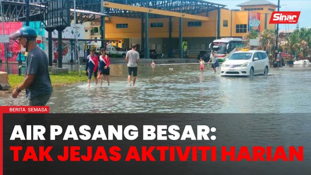 Air pasang besar: Peniaga, penduduk teruskan aktiviti harian