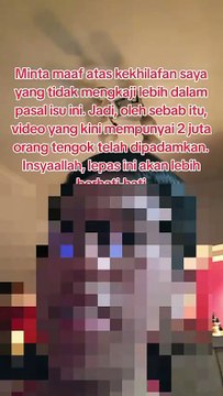 “原谅我与否 取决于你” 造谣元首光顾华人餐室不清真 华裔男网民发视频道歉