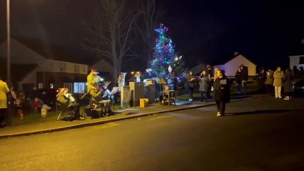 Watch as Parish of Marown get festive with carols around the Ballagarey Christmas Tree