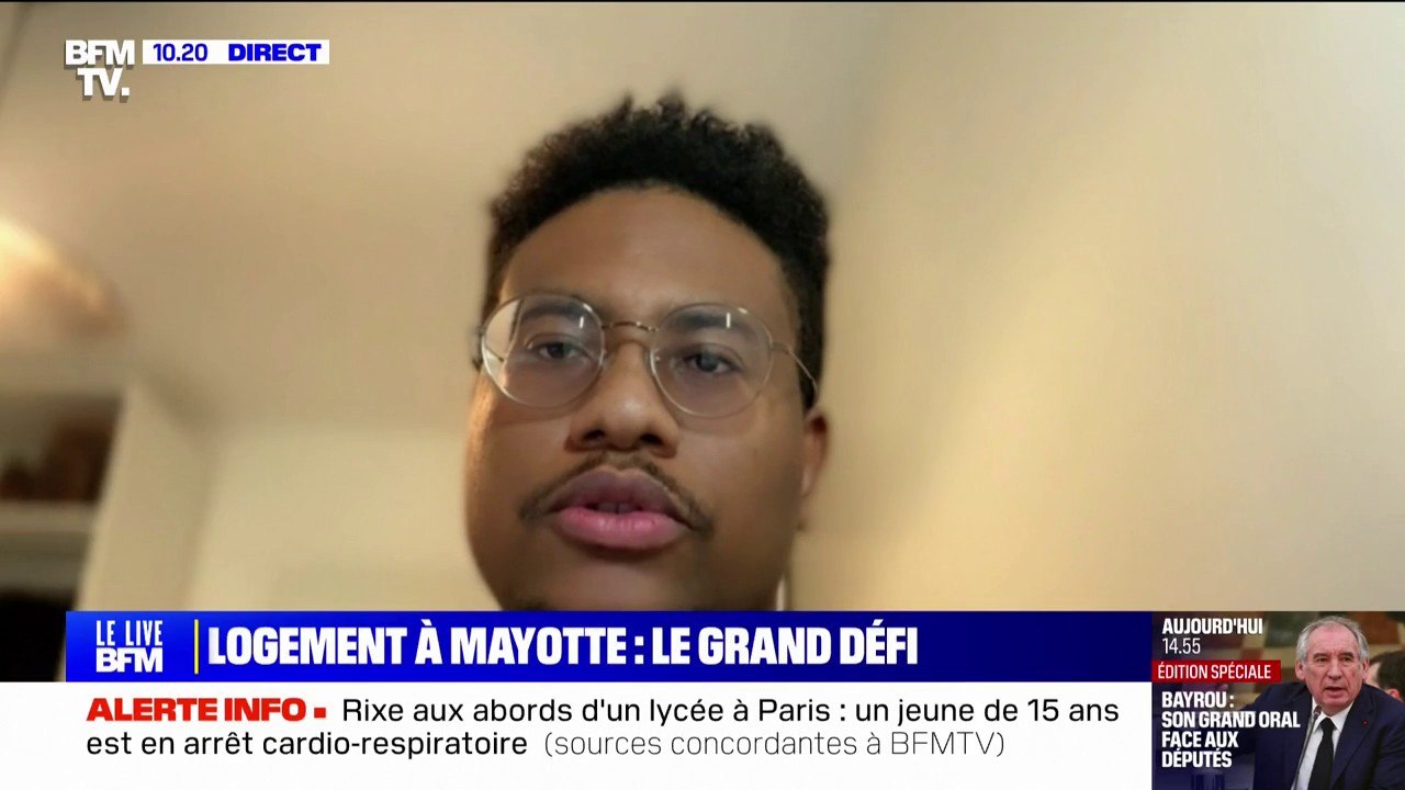 Cyclone à Mayotte: "Une bonne partie de la population n'est pas informée des mesures qui sont déployées", explique Ifzal Fazul, membre du bureau de la fédération des associations mahoraises.