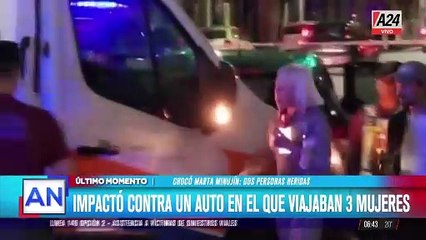 Impactante accidente en Montserrat: Marta Minujín involucrada en colisión vehicular