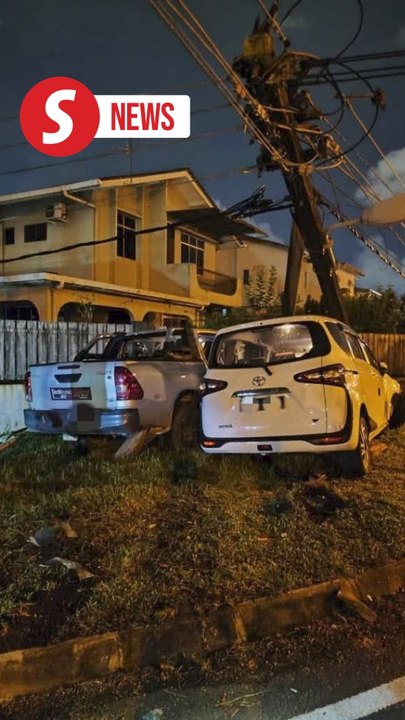 Collision in Kuching causes 10-hour power outage