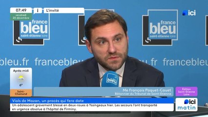 Maître François Paquet-Cauet, bâtonnier de Saint-Etienne