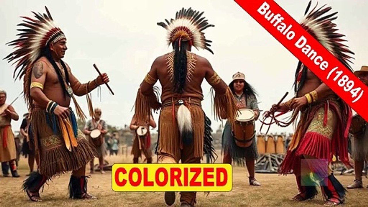 Buffalo Dance (1894) | The Sacred Buffalo Dance | Old Movie - video ...