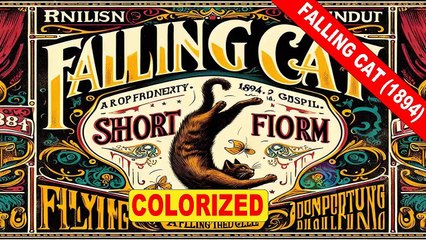 Falling Cat (1894) | A Feline in Motion | Old Movie