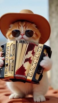 Cute animals enjoying trending song