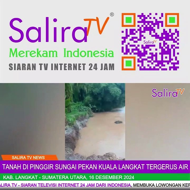 Tanah di Pinggir Sungai Pekan Kuala Langkat Tergerus Air, Warga Minta Pembangunan Bronjong Dilanjut