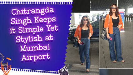 Chitrangda Singh Rocks Effortless Chic Look at Mumbai Airport