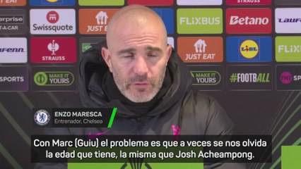 Maresca y el elogio a Marc Guiu tras su hat-trick en Conference