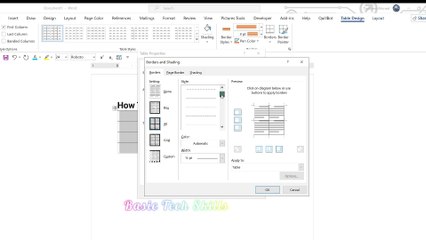 How To Change Table Line Color in Word