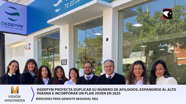 A pesar de los desafíos económicos y las dificultades del sector, Osdepym se prepara para duplicar su base de afiliados en 2025. La obra social planea expandir su red al Alto Paraná, incorporar un plan joven para estudiantes y seguir mejorando sus cobertu