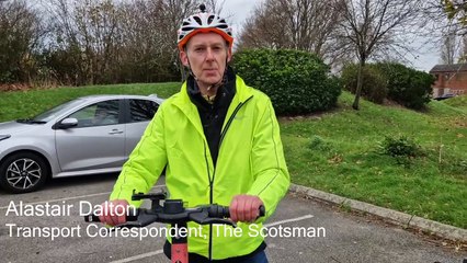 E-Scooter test drive with Alastair Dalton