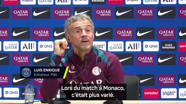 Luis Enrique : Monaco est meilleur que la saison dernière
