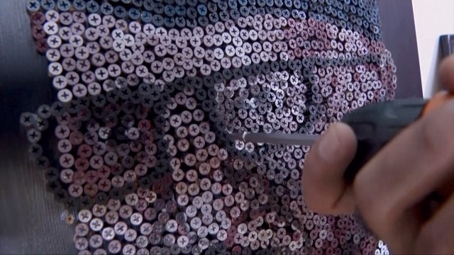 This Artist Upcycles to Promote Sustainability and There Is a Viewing Trick!