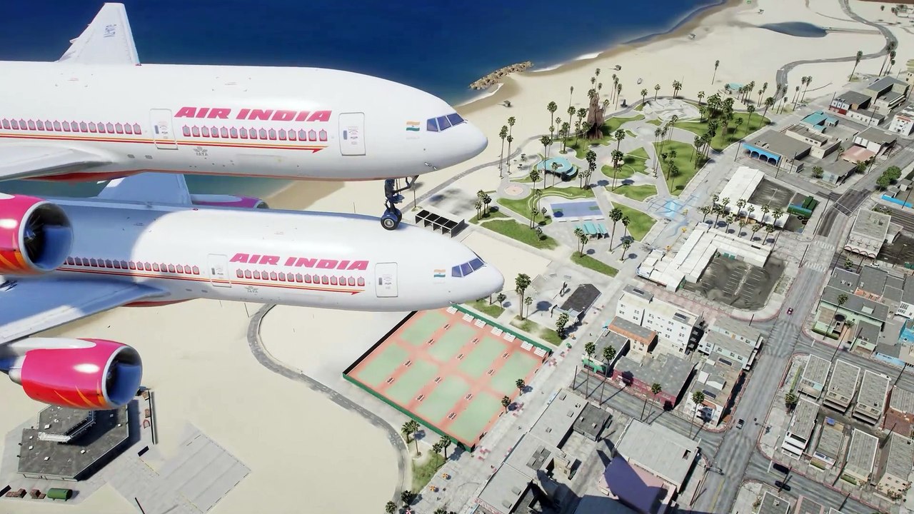 AIR INDIA Emergency Landing with Engine Failure Crashes Into Ocean after Takeoff from Miami International Airport (MIA), Miami, USA #crash #aviation #fly #flying #flyinglovers #flight #aviationlovers #beamngdrive #Japan #USA #Canada