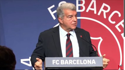 Laporta explica las claves para inscribir a Olmo y Pau Víctor