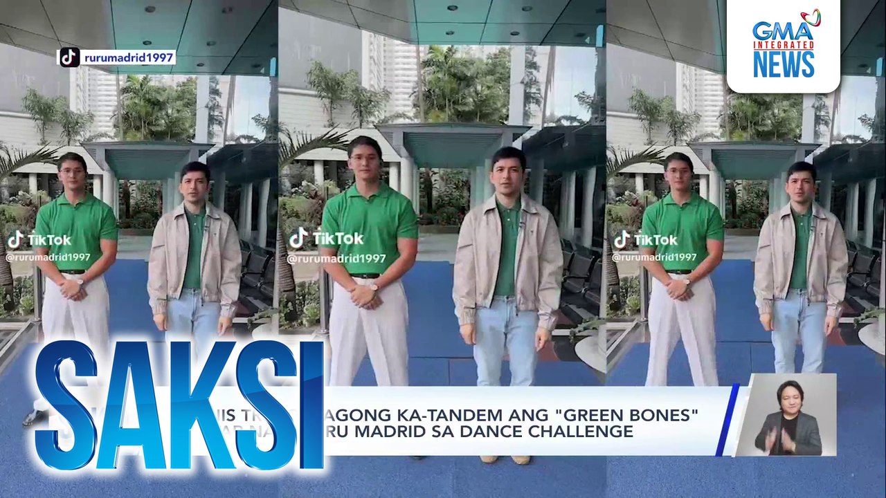 Dennis Trillo, bagong ka-tandem ang "Green Bones" co-star na si Ruru Madrid sa dance challenge | Saksi