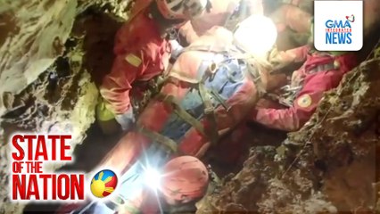 Babaeng cave explorer, pahirapang mailabas matapos mahulog sa 'di pa nagagalugad na bahagi ng kuweba sa Italy | SONA