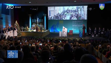 Conclusion du congrès « La religiosité populaire en Méditerranée », avec le pape François