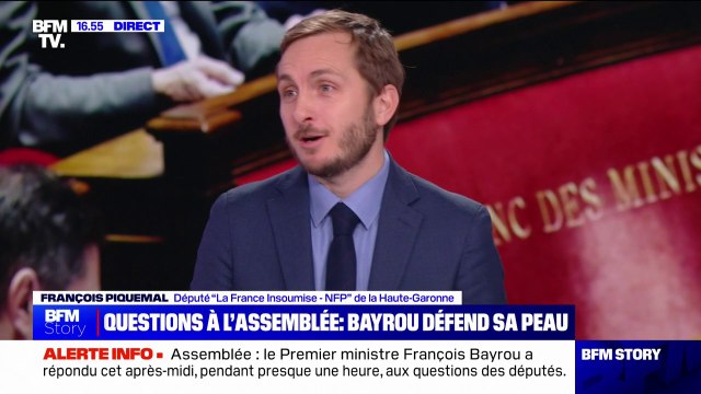 François Piquemal (LFI): François Bayrou semble avoir oublié que Mayotte est en France, au même titre que Pau