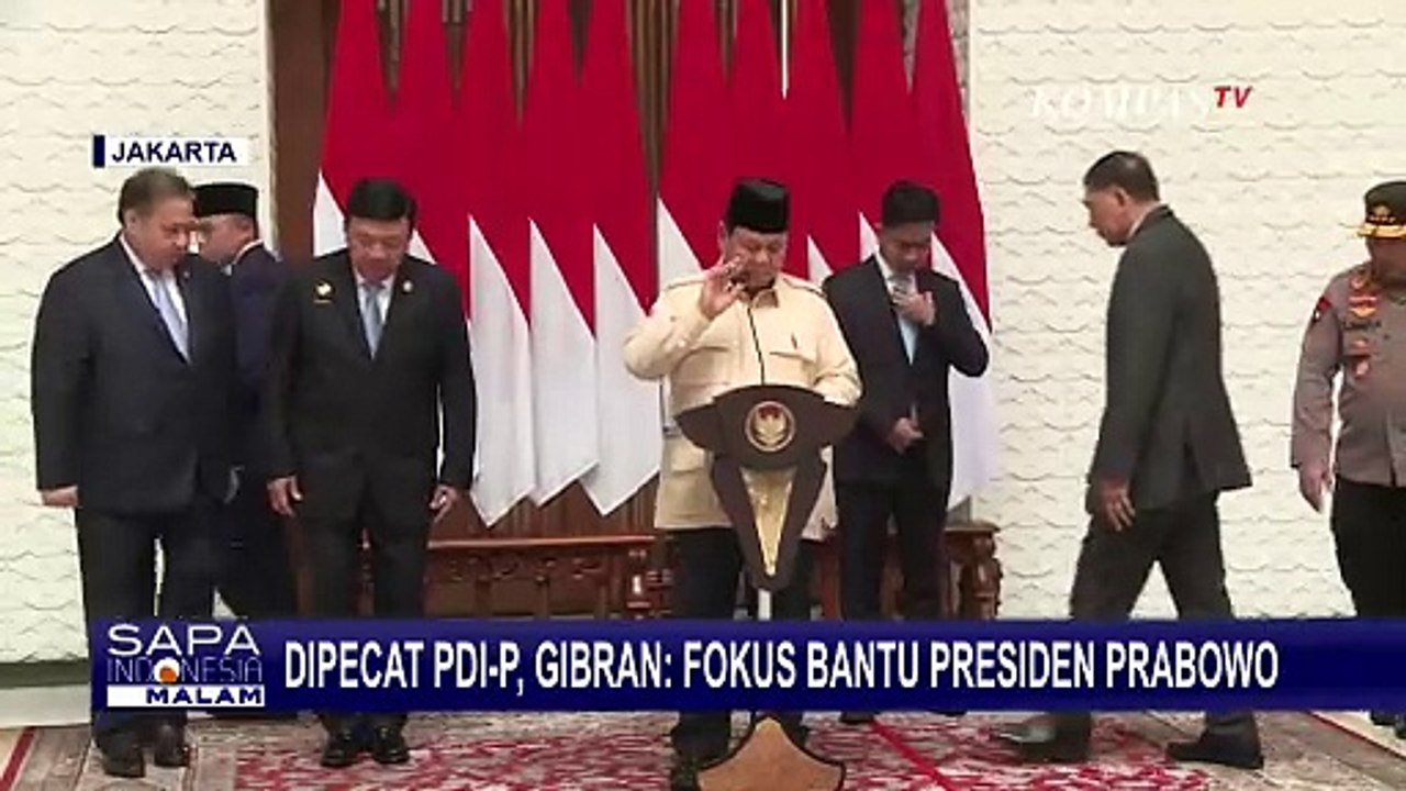 Respons Gibran Usai Dipecat PDIP: Soal Gabung ke Partai Lain hingga Fokus Jadi Wapres