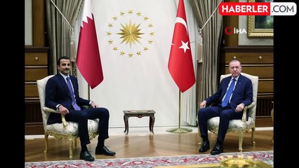 Cumhurbaşkanı Erdoğan, Katar Emiri ile Görüştü