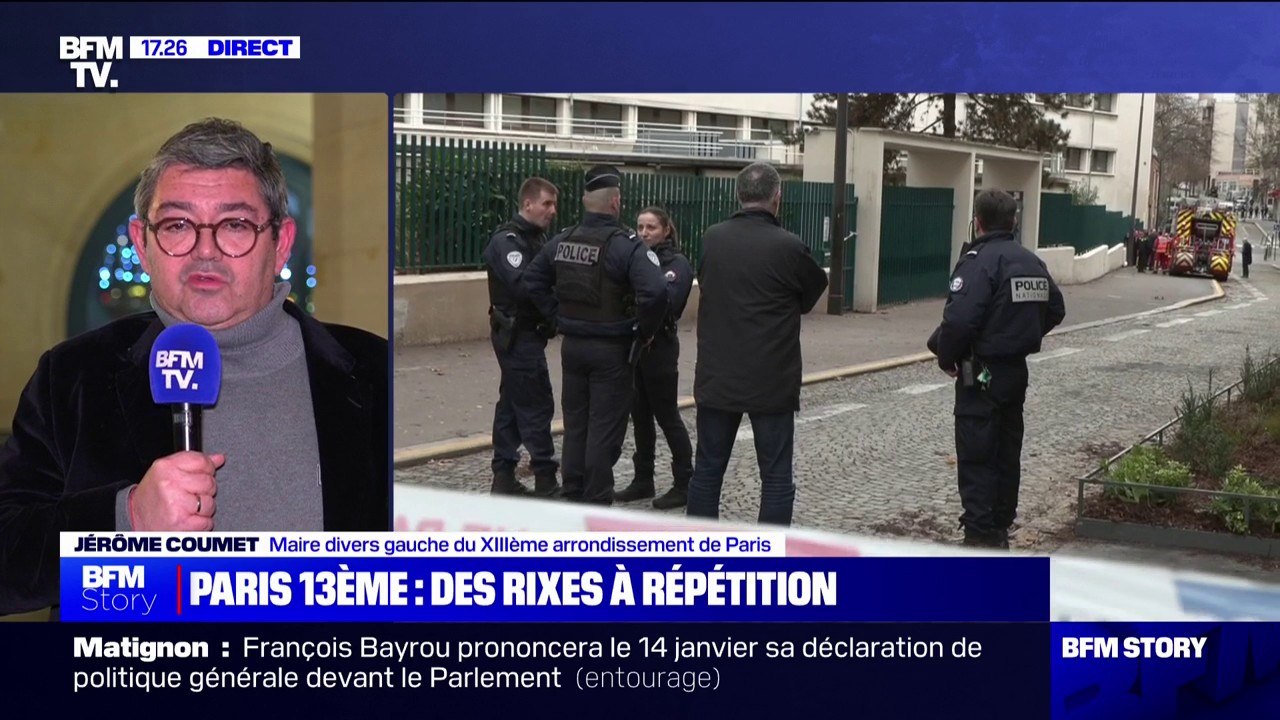 Adolescent tué à Paris: "On est très mobilisés sur le sujet", affirme Jérôme Coumet, maire divers gauche du 13e arrondissement de Paris