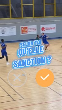 Selon toi qu’elle sanction ? 👀 #handball #Hand #HandballPlayer #EPHB #Quiz