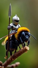 "Magical Worlds Beneath Our Feet: Watch Insects Carry Fantastical Creatures!"
