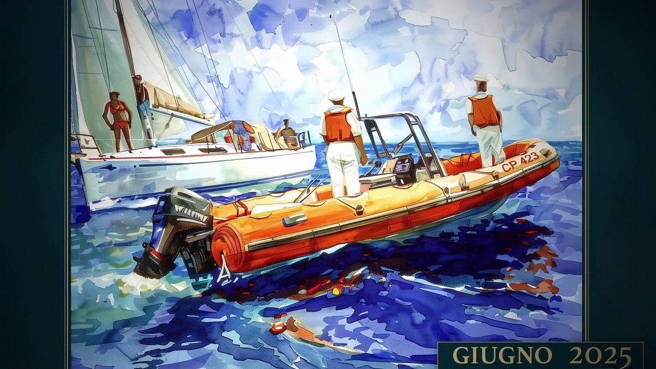 La presentazione del calendario 2025 della Guardia costiera con la voce di Luca Ward