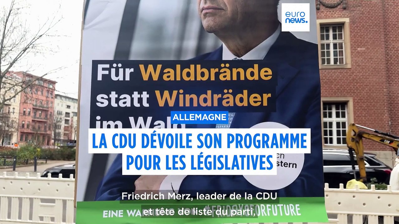 Allemagne : la CDU dévoile son programme électoral pour les législatives anticipées