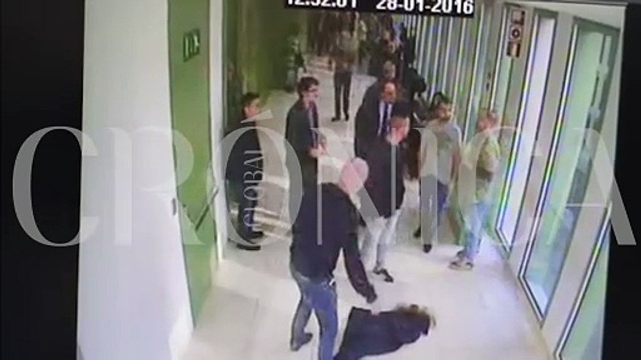 Pelea de Bubito en la Ciudad de la Justicia de Barcelona en enero de 20216