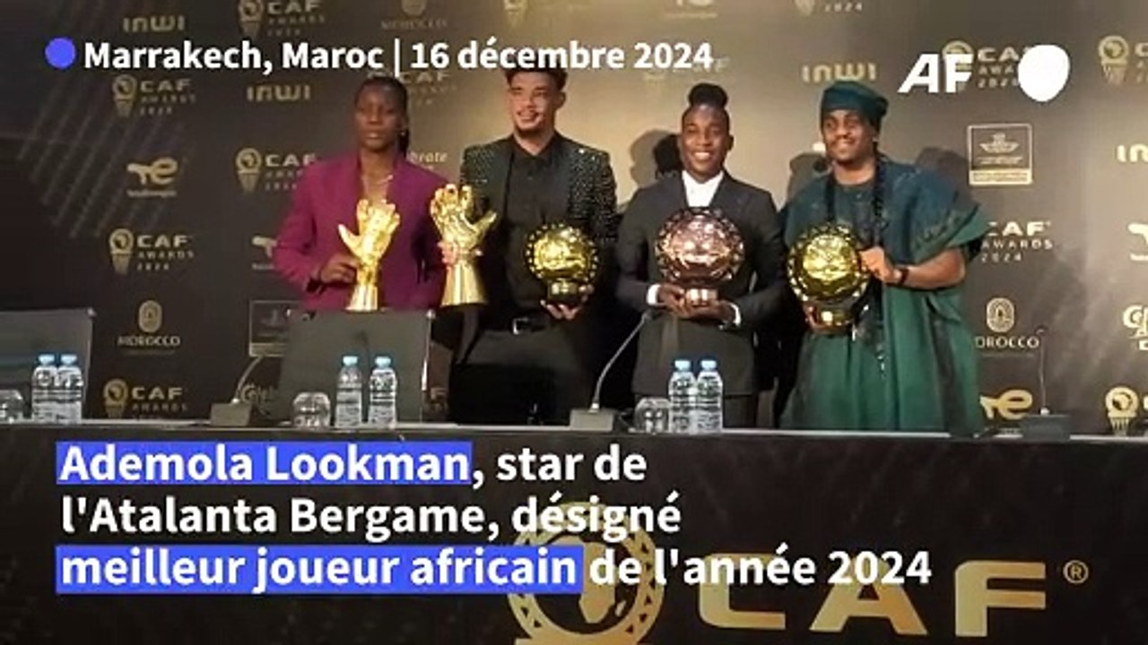 Football: le Nigérian Ademola Lookman sacré meilleur joueur africain de l'année