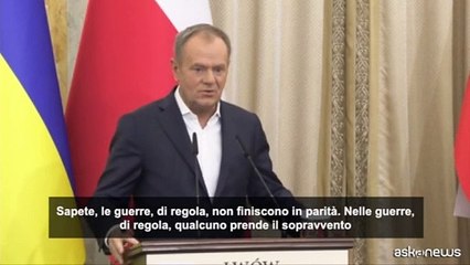 Tusk: l'Ucraina non deve cedere alla Russia nei negoziati