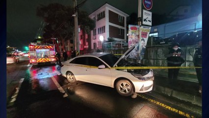 중앙선 넘어 가로등 들이받은 승용차...운전자 숨져 / YTN