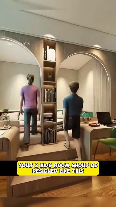 Two kids new room design - see full video tutorial