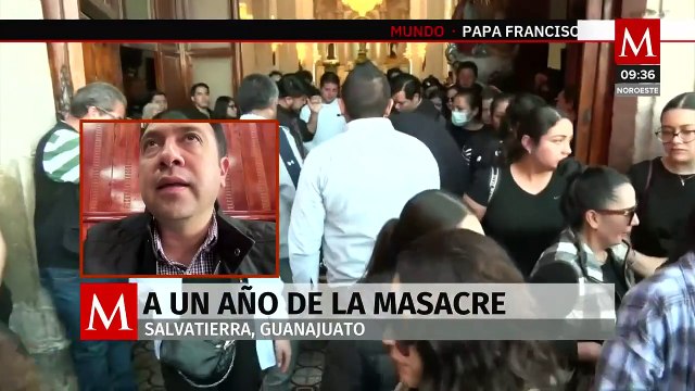 Apagan árbol de Navidad en Salvatierra por aniversario de masacre en exhacienda San José del Carmen