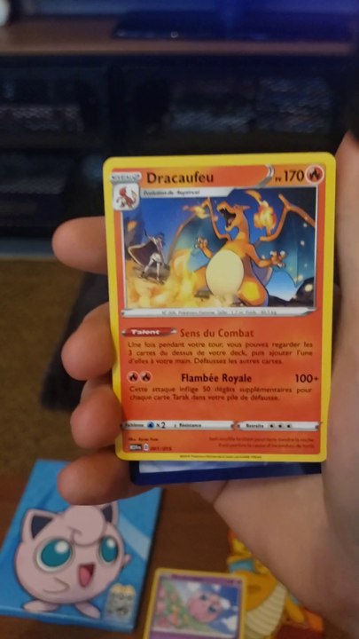 Carte Pokémon McDonald's Noël 2024 🎅🎄 #DRACAUFEU 🦎🔥 ! #pokemon #ouverturepokemon #mcdonalds #shorts