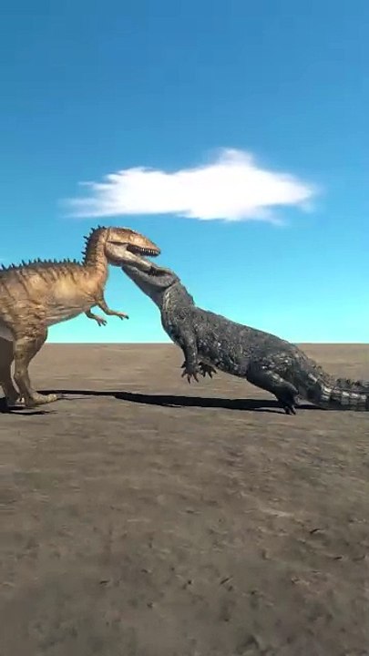 Animals 3D Animation animal wildlife Gameplay FUN GAMES TV  Carcharodontosaurus vs Buffalo
