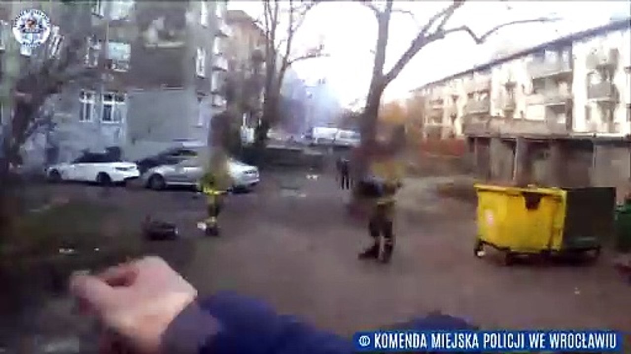 Tak policjanci uratowali życie desperata we Wrocławiu